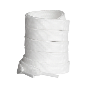 适用于麦昆鞋带扁宽原装mcqueen女小白鞋彩色彩虹帆布鞋渐变色白