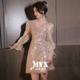 小晚礼服裙女2026新款 亮片连衣裙 气质名媛高端宴会高级感金色短款