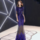 高端大气晚礼服裙女2026新款 宴会高贵气质高档年会性感鱼尾合唱服