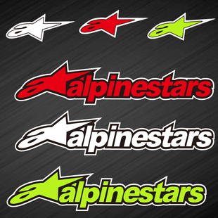 A星Alpinestars摩托车改装车贴汽车车身贴纸头盔防水装饰划痕贴花