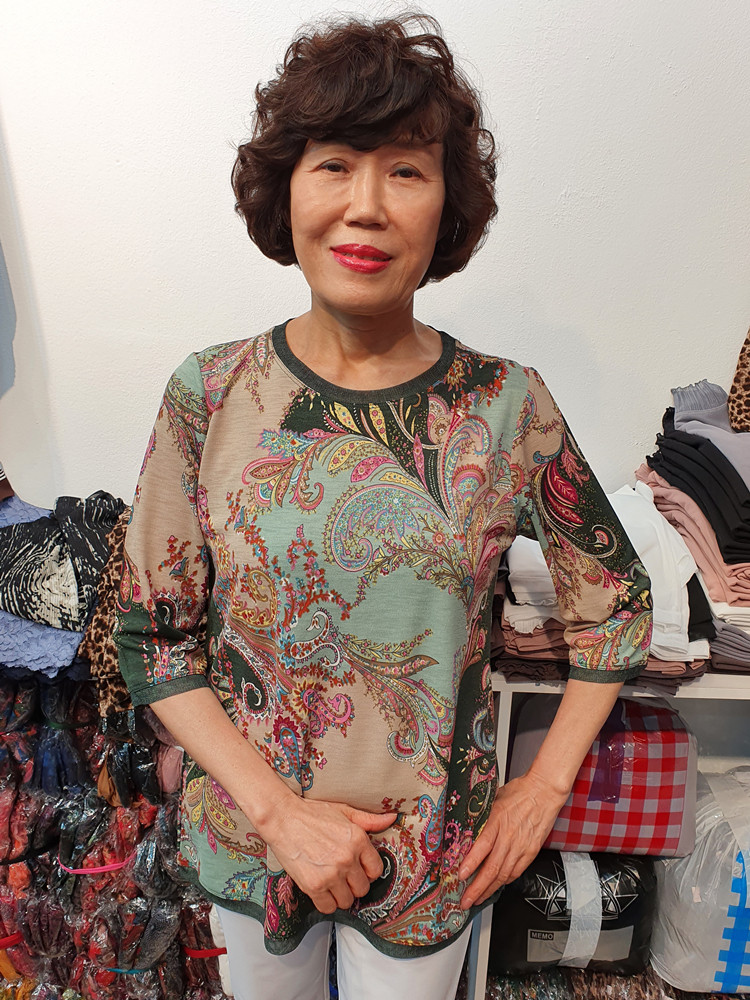 夏季新款韩国东大门妈妈衫中老年女装宽松大码T恤印花短袖小衫女