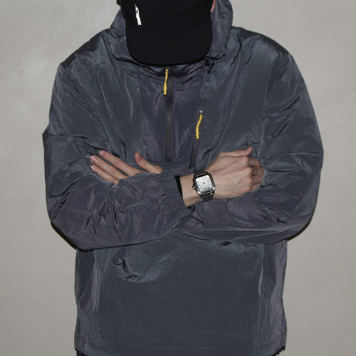 GcBrand Lab AW26 户外机能风 男女同款 90白鸭绒 连帽格子羽绒服