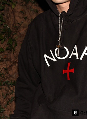 GcBrand FdbF NOAH HOODIE初代十字连帽加绒卫衣帽衫男女情侣外套
