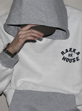 GcBrand Hoodie AW25 重磅基础款 花灰色帽衫 复古连帽毛圈布卫衣