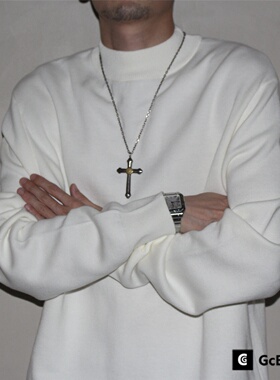 GcBrand Lab AW25 复古基础款 男女装套头衫纯色针织衫半高领毛衣