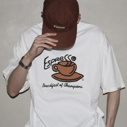 GcBrand Lab Tee SS26 复古基础款 卡通印花细节 圆领休闲短袖T恤
