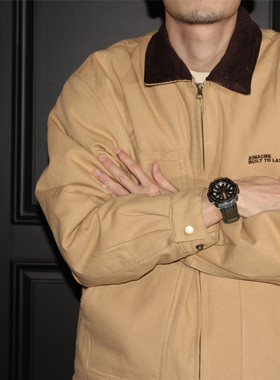 GcBrand Lab AW25 复古主题元素 灯芯绒翻领设计 多口袋棉衣 棉服