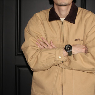 复古主题元 AW25 素 灯芯绒翻领设计 棉服 GcBrand 多口袋棉衣 Lab