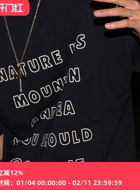 GcBrand Lab Tee SS23 复古主题元素 镂空字母细节 320g短袖T恤潮