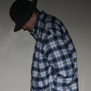 Lab 格子棉衣衬衫 AW24 素 复古主题元 GcBrand