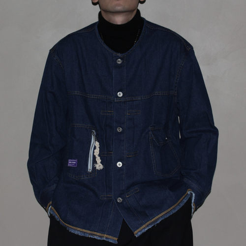 GcBrand Lab AW26 复古主题元素 口袋拉链设计 水洗夹克 牛仔外套