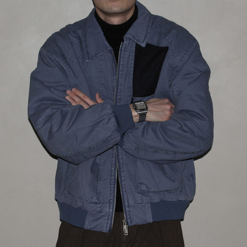 GcBrand Lab AW26 复古主题元素 翻领设计 拼色棉服 水洗做旧棉衣