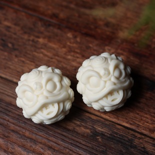 粉压象牙果保健球吞金兽手球手把件手部按摩男女实心老人手动盘球