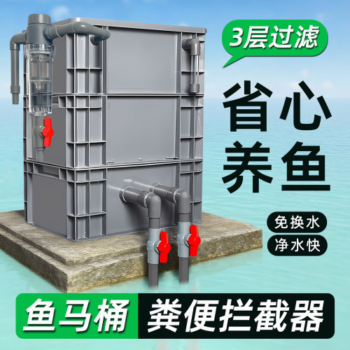 周转箱鱼池过滤上置培菌增氧
