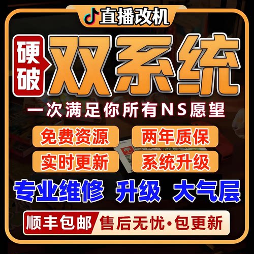 SWITCH硬破双系统ns续航版国行OLED LITE游戏机报错维修改机服务