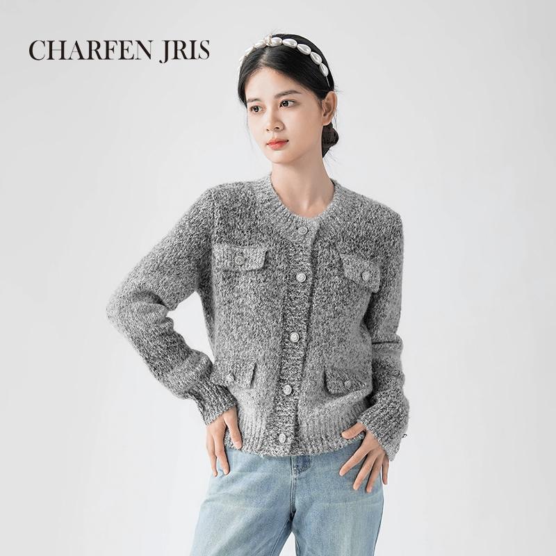 CHARFEN冬季新款时尚圆领针织衫