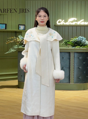 CHARFEN冬季新款时尚百搭宽松显瘦双面呢大衣女CFE5D320-3253V