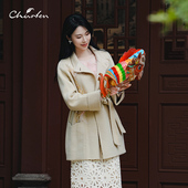 CHARFENJRIS 9010V 双面呢毛呢外套女CFF1A909 朝峰2025春季 新款