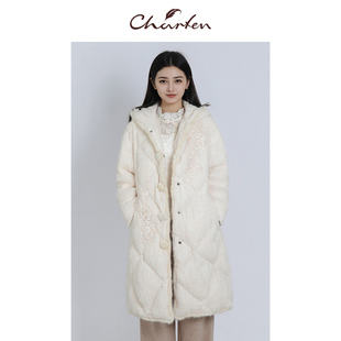 3035Y 内里重工羽绒服外套女CFE5F329 CHARFEN2024冬季 升级版