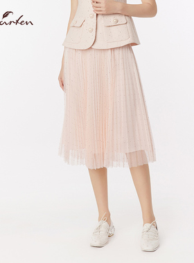 CHARFEN2025秋季新款甜美梦幻百搭显瘦重工半身裙CFF3A102-1008E