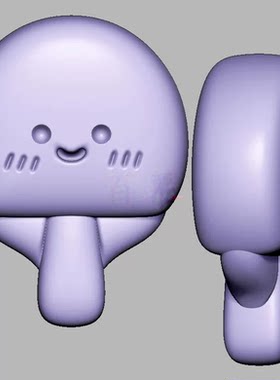 球拍笑脸球拍乒乓球拍三维立体图圆雕图STL文件雕刻机3D模型1019
