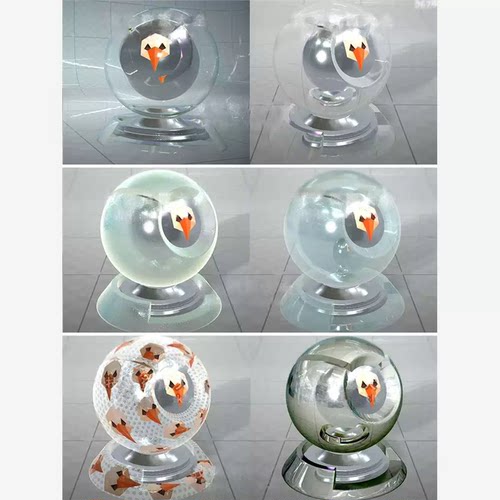 unity玻璃材质球素材包半透明着色器水晶磨砂玻璃shader/urp资产