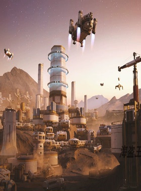 Kitbash3D - Mission to Minerva密涅瓦星系任务控制场景虚幻5UE4