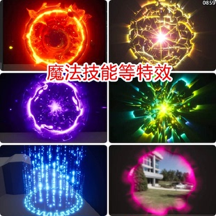 ue5魔法特效包源文件技能传送门能量大招法术阵法虚幻5游戏素材包