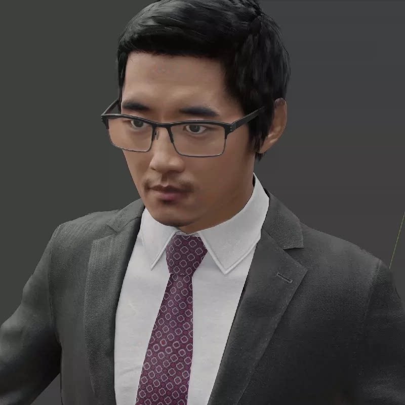 亚洲城市模型3D人物骨骼绑定/房子3D模型/Blender/UE4/UE5/FBX图片