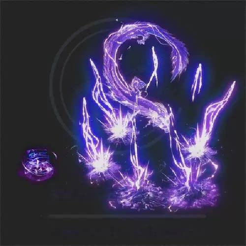 传奇技能素材 播放型法师技能 狂龙紫电自定义 流星火雨特效素材
