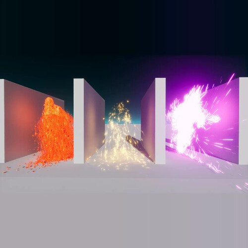 UE4UE5人物液体岩浆火光效粒子落特效 Character Body FX Vol. 3