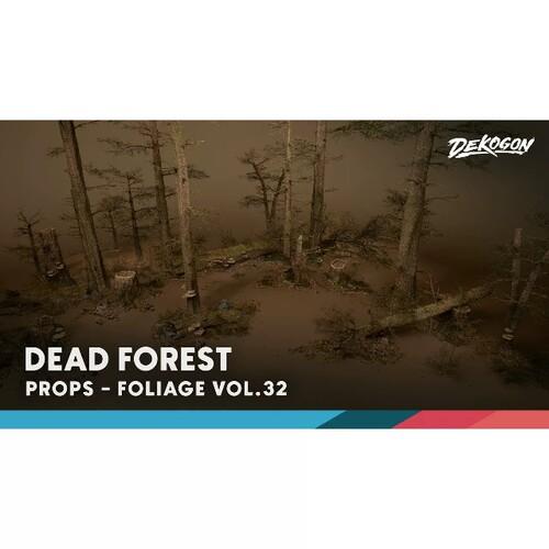 UE5.1枯萎树木森林植物蘑菇Foliage VOL.32 Dead Forest (Nanite)