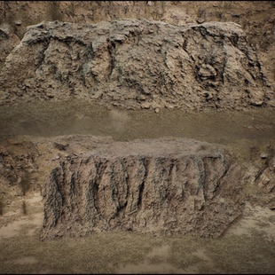 ue5/ue4写实土坡土堆土丘场景土地泥土泥地土墙资产虚幻5模型素材