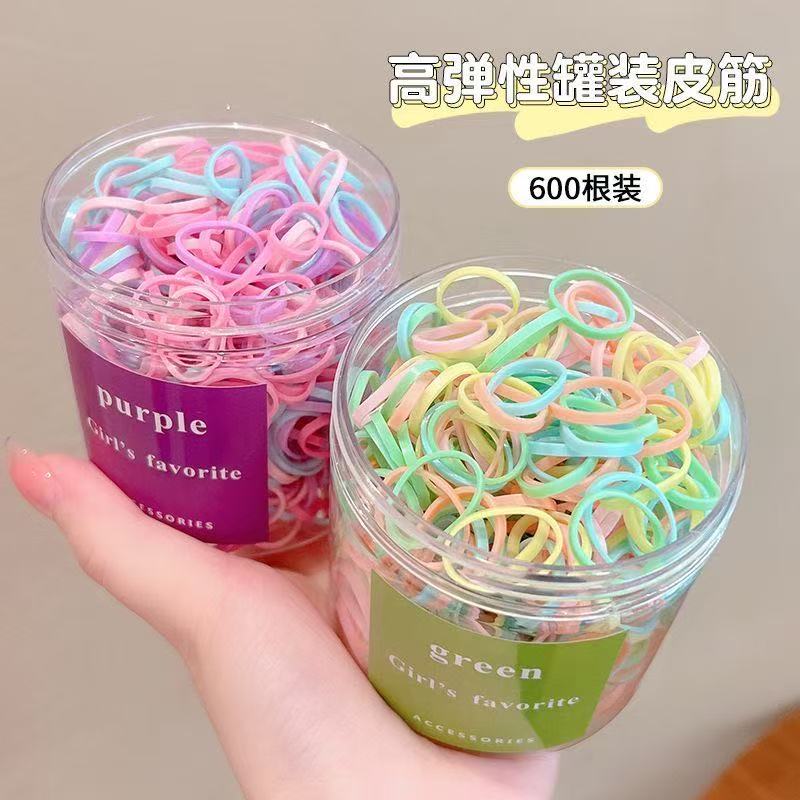 一次性加厚成人发圈儿童头绳不伤发高弹力宝宝强拉不断彩色橡皮筋