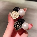 山茶花侧边公主头小抓夹前额刘海碎发夹头饰珍珠发夹丸子头小发夹