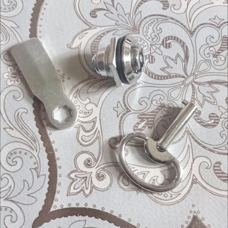 机柜门配电柜门四角锁不锈钢配电箱MS705圆柱三角电梯旋转把手