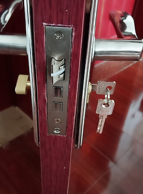 58锁体老式室内门木门房门配件小50锁芯锁舌卧室门锁老门锁体大50