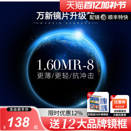 万新mr-8镜片实体同款