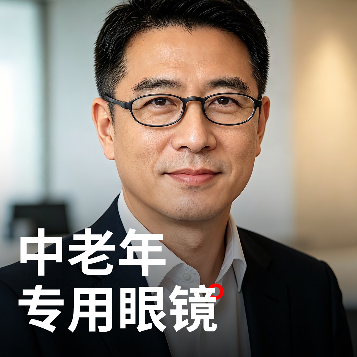 超轻防蓝光高清圆框老花镜男
