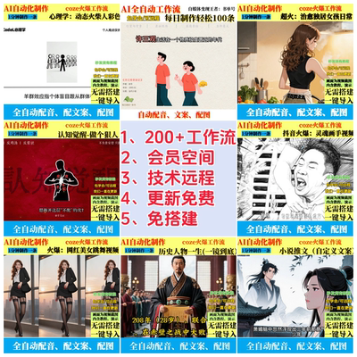 coze扣子空间工作流AI视频制作