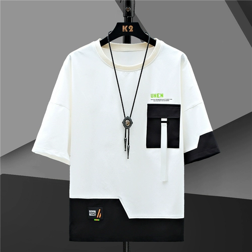 Летняя футболка с коротким рукавом для мальчиков, комплект для школьников, подходит для подростков, 12-15 лет, для средней школы