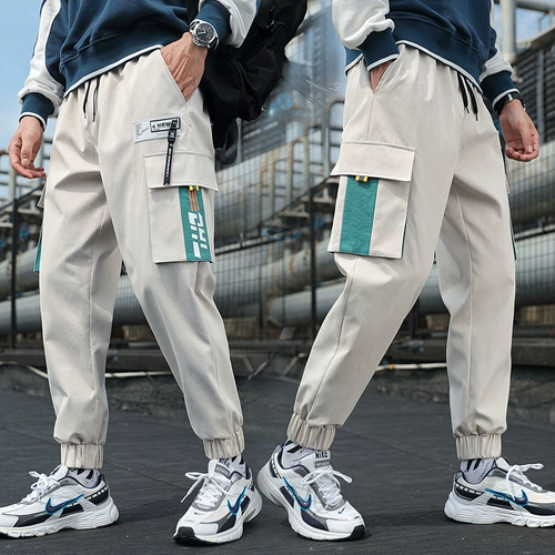 Демисезонные трендовые универсальные штаны, повседневные брюки для школьников, в корейском стиле, подходит для подростков