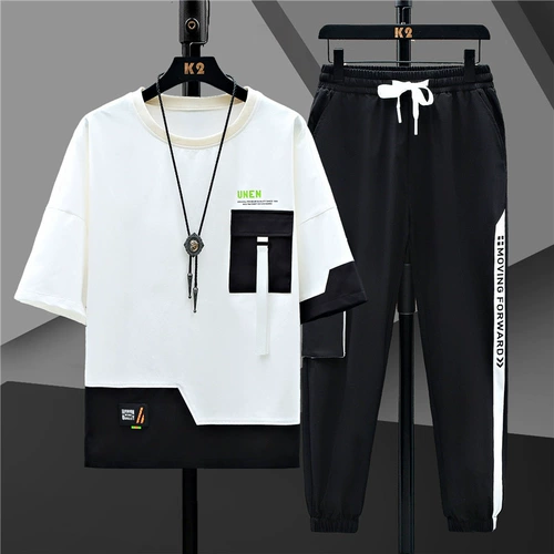 Летняя футболка с коротким рукавом для мальчиков, комплект для школьников, подходит для подростков, 12-15 лет, для средней школы