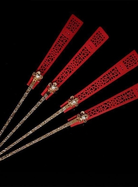 61六一儿童节快乐石矶娘娘头饰同款发簪发饰假发发包儿童cos发髻