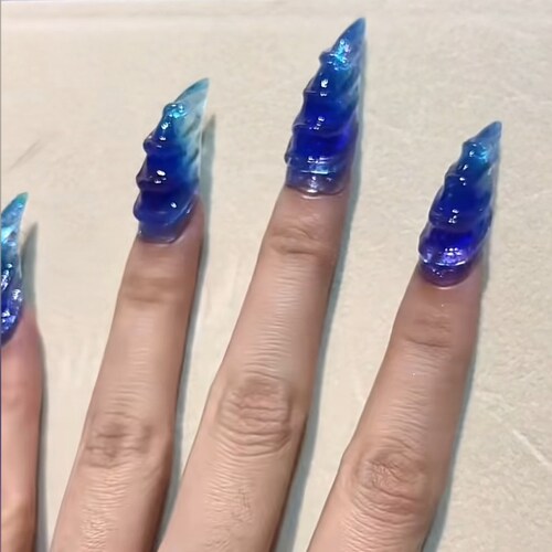 手工西海龙王敖润的爪子甲片周边同款裂空爪美甲敖闰穿戴甲指甲