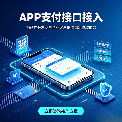 企业开通线上支付App小程序商城接入在线收款功能 App数据Api接口
