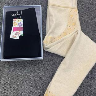 兰茜卡9325秋冬季女士任意剪冻龄俏紧身裤高腰收腹翘臀加绒打底裤