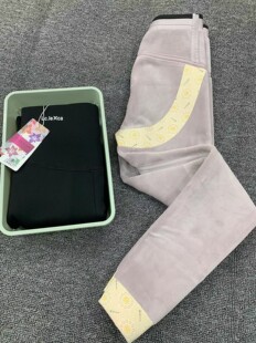 兰茜卡9308女士冬季加绒加厚冻龄俏打底裤高腰收腹提臀紧身九分裤