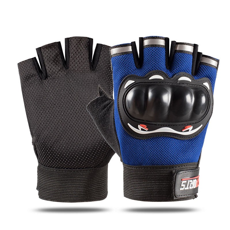 Q004户外手套男士骑行半指运动防滑防护壳透气战术格斗AA99