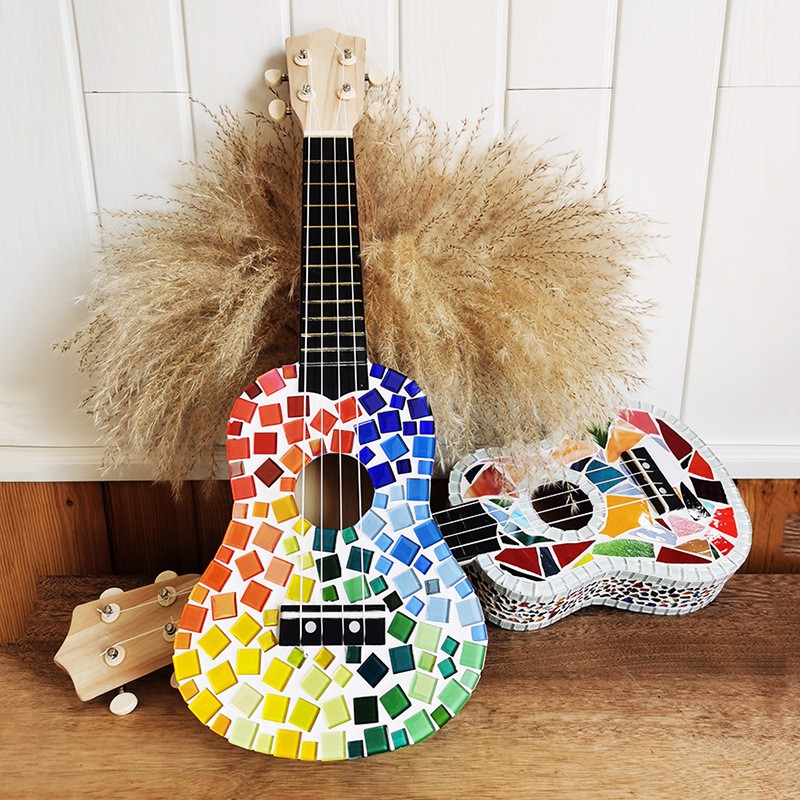 尤克里里DIY手工制作组装彩绘ukulele小吉他学生儿童乐器